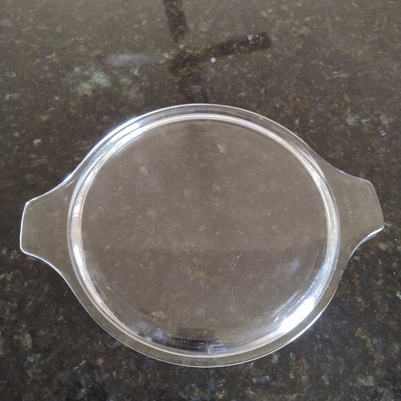 PYREX BUTTERFLY GOLD CASSEROLE DISH  REPLACEMENT LID 475 C-31 FLAT TAB HANDLES - Picture 6 of 7